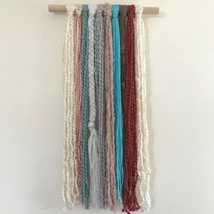 Wild Peony 23” Boho Yarn Wall Hanging